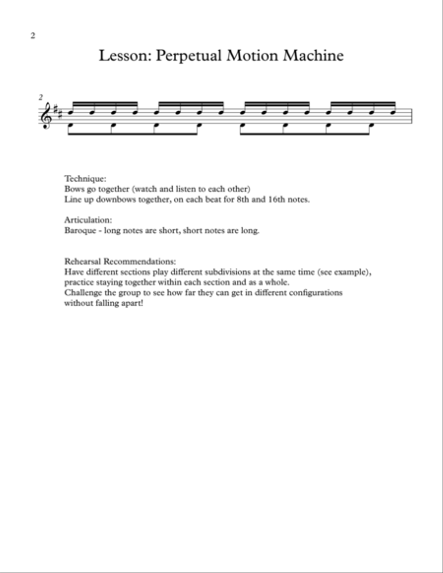 Beginning Ensemble Skills - Four Little Pieces to Focus on Technique String Orchestra scores gallery preview page 3