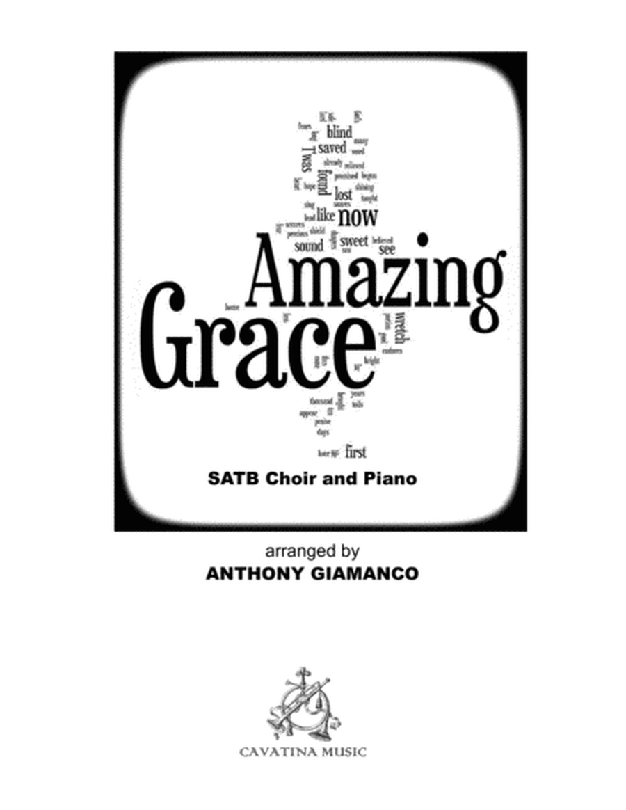 AMAZING GRACE [SATB choir, piano] image number null