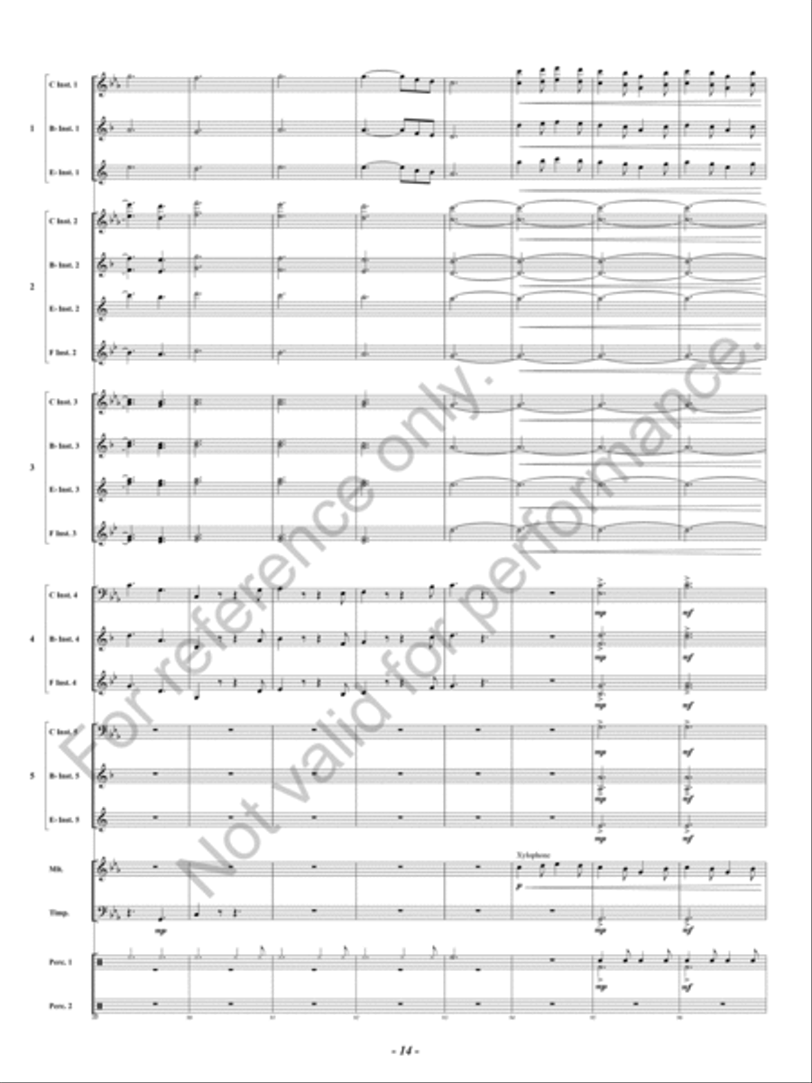 Ghillie Dhu Concert Band scores gallery preview page 15