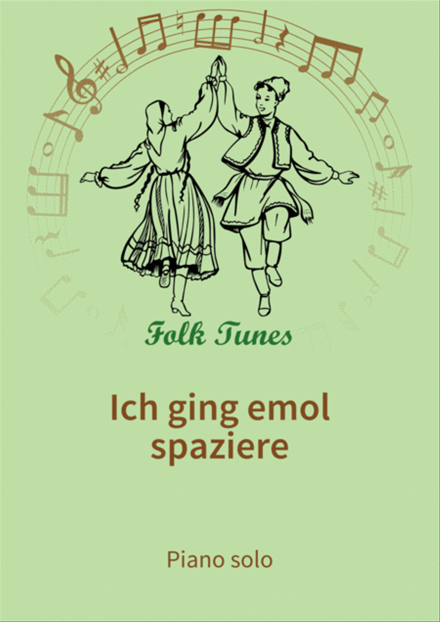 Ich ging emol spaziere Piano scores gallery preview page 1