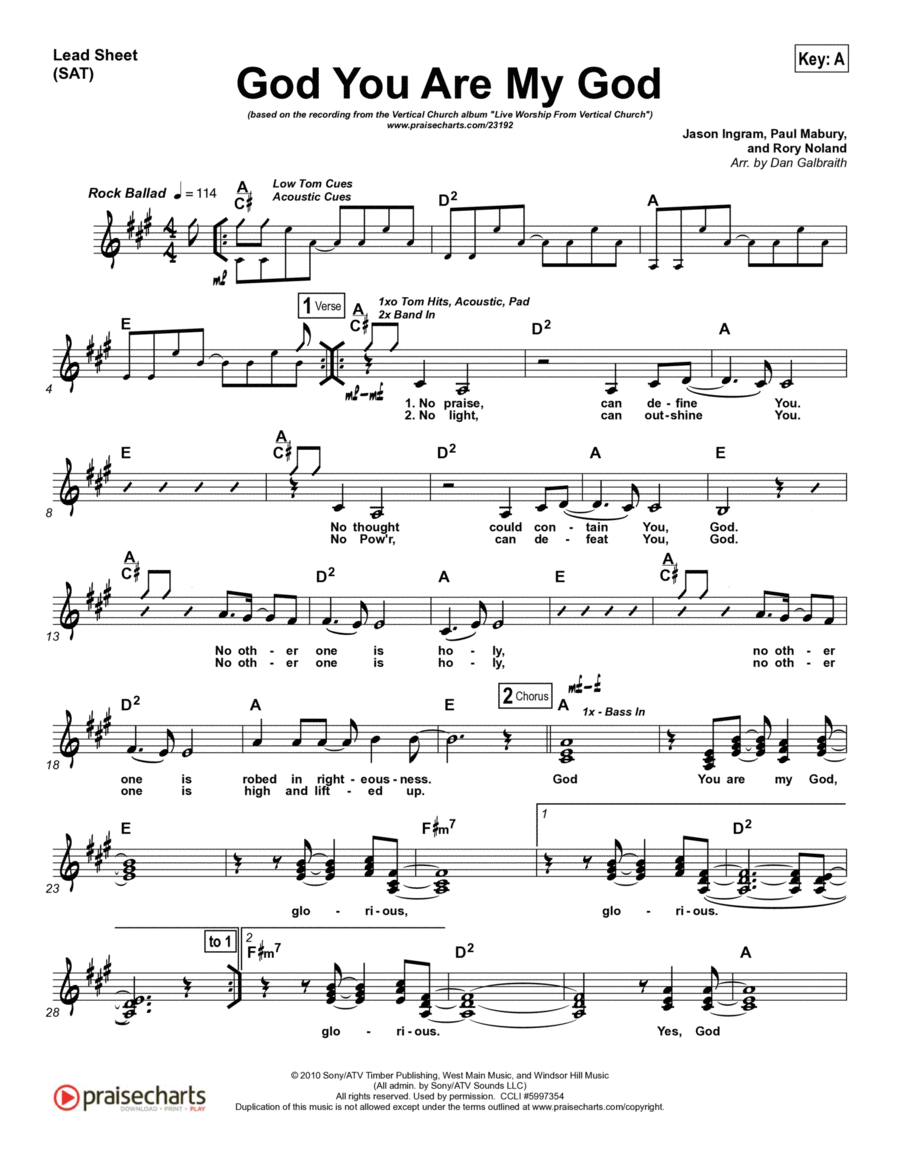 God You Are My God God You Are My God Piano scores gallery preview page 1