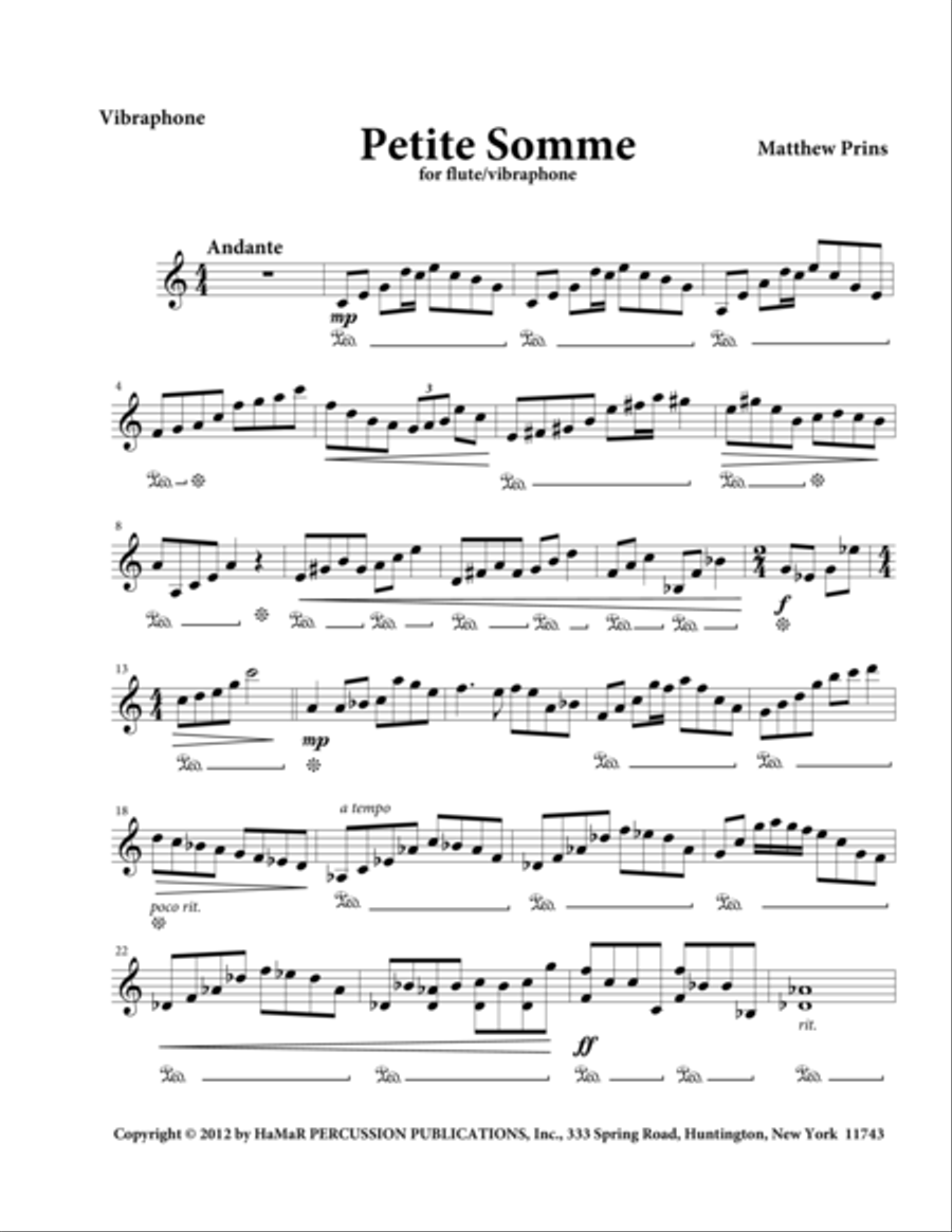 Petite Somme Petite Somme Flute scores gallery preview page 1