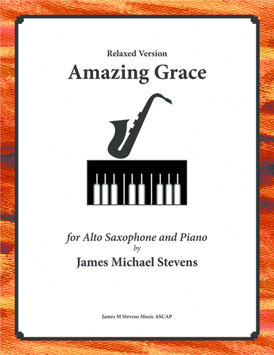 Amazing Grace - Alto Sax & Piano Relaxed Version image number null