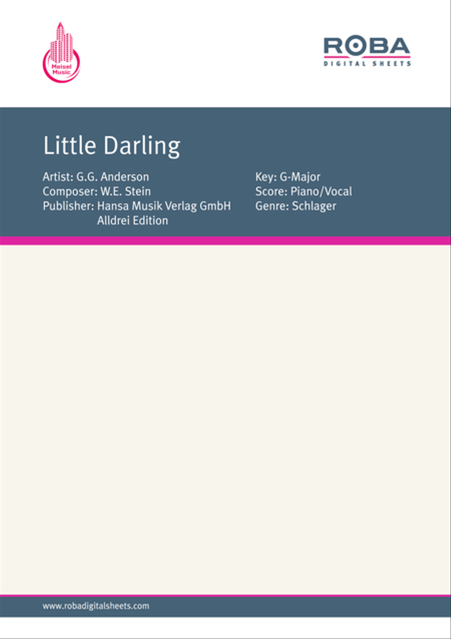 Little Darling Piano, Vocal scores gallery preview page 1