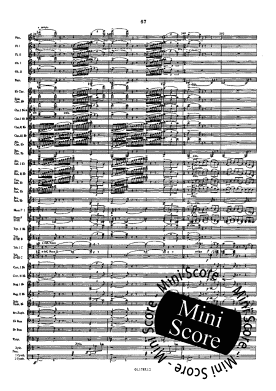 Symphonie de l'Eau Concert Band scores gallery preview page 71