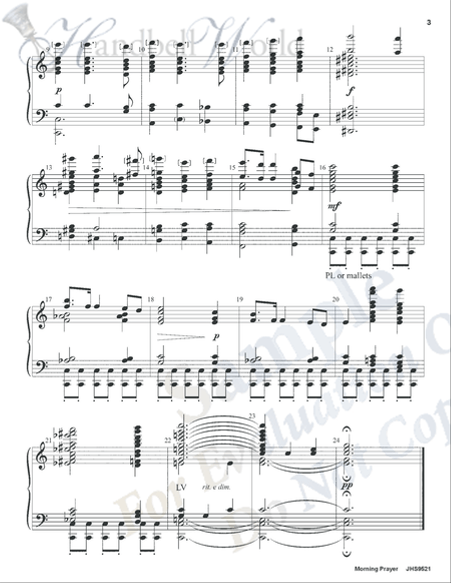 Morning Prayer Morning Prayer 5-Octaves scores gallery preview page 4