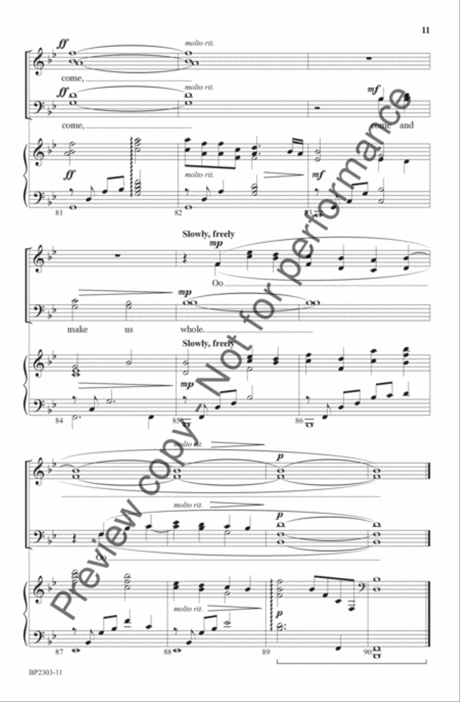 Come, Spirit, Come Come, Spirit, Come 4-Part scores gallery preview page 12