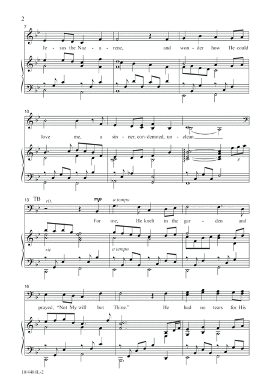 My Savior's Love My Savior's Love 4-Part scores gallery preview page 2