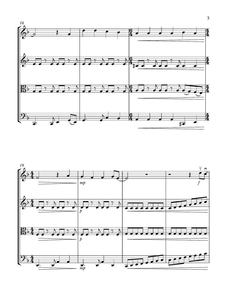 The Man Who Sold The World String Quartet scores gallery preview page 3