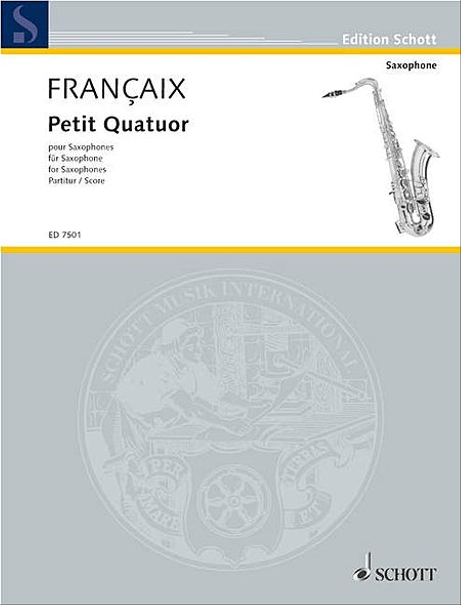 Petit Quatuor pour Saxophones Saxophone Quartet scores gallery preview page 1