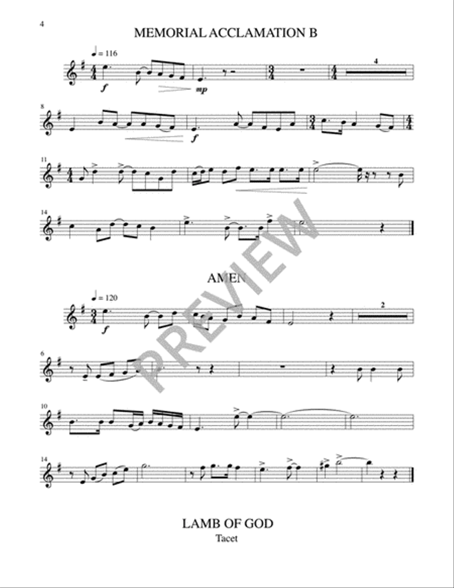A Mass of Life - Instrument edition Trombone scores gallery preview page 5