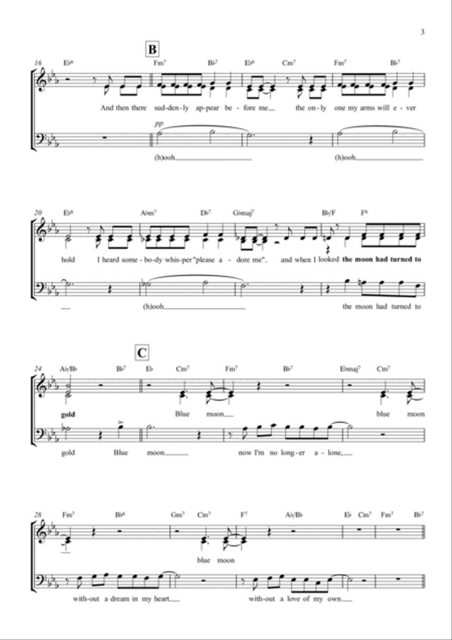 Blue Moon 3-Part scores gallery preview page 3