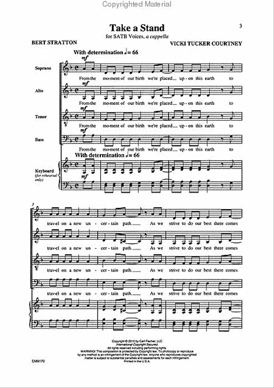 Take A Stand 4-Part scores gallery preview page 2