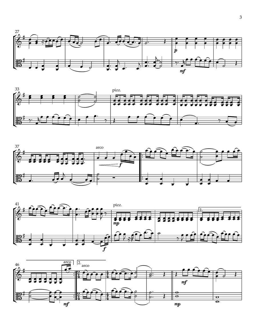 Goodness Of God String Duet scores gallery preview page 4
