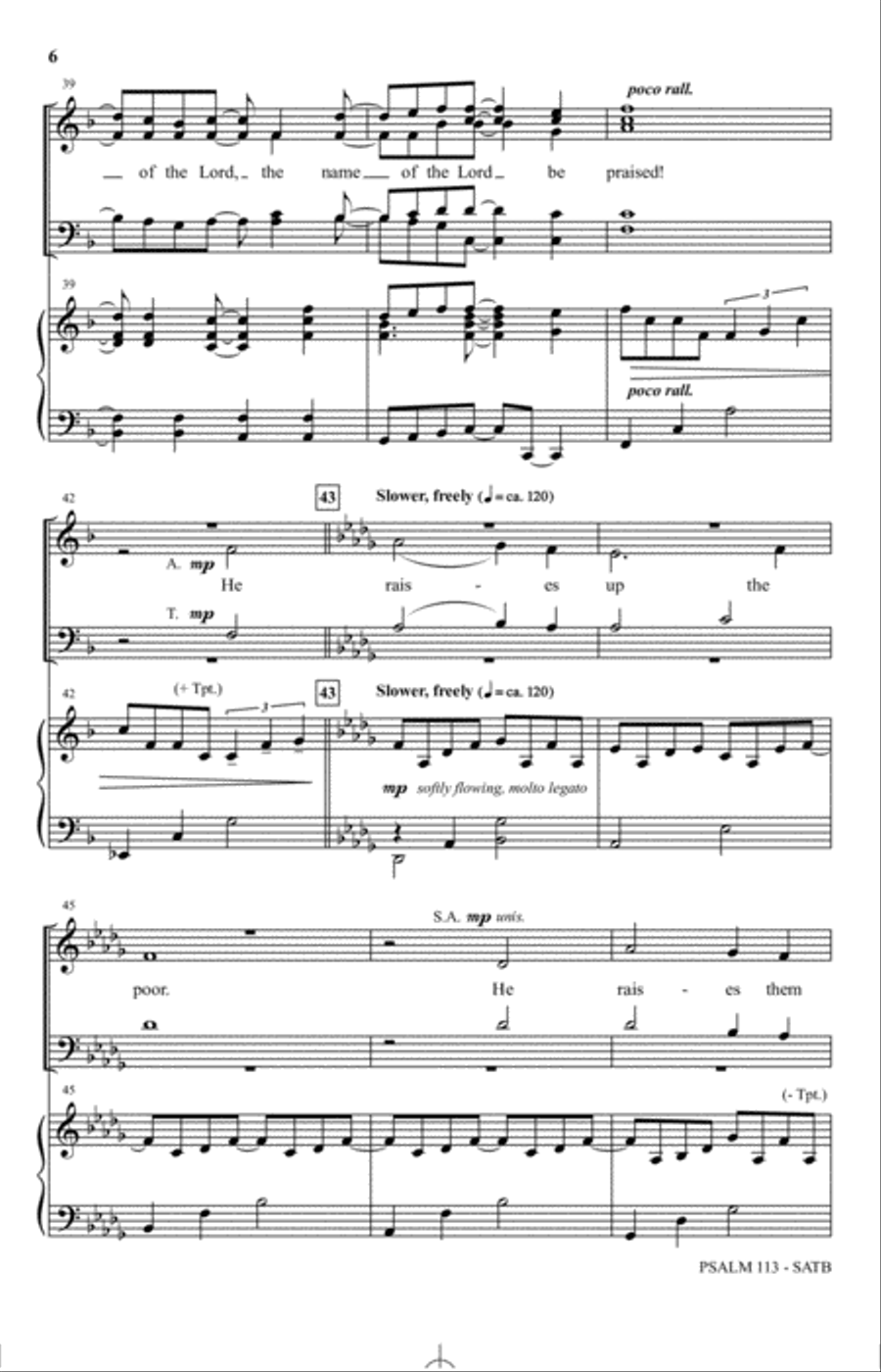 Psalm 113 4-Part scores gallery preview page 5