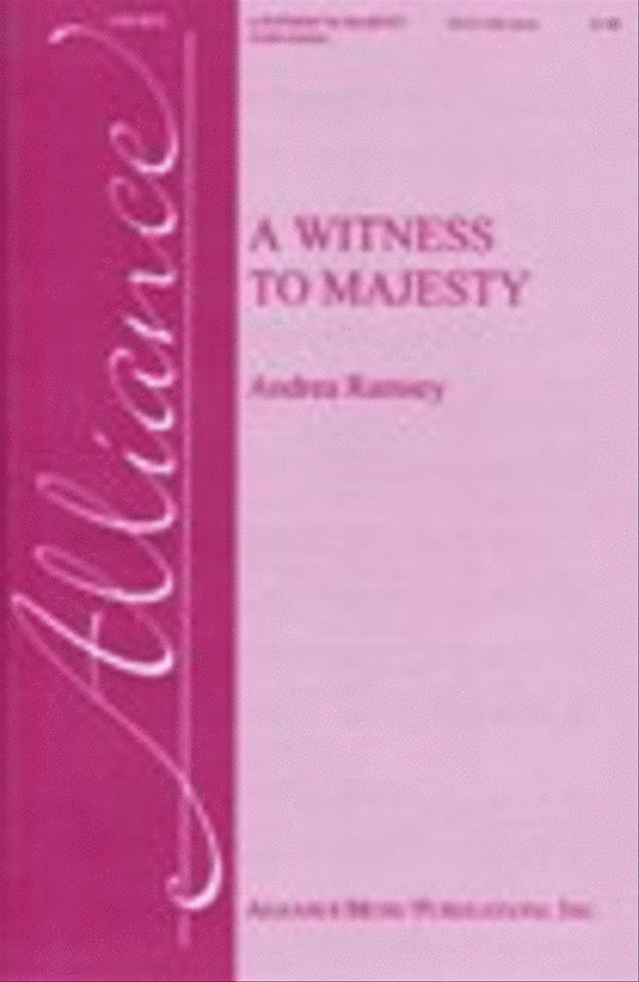 A Witness to Majesty A Witness to Majesty SSAA scores gallery preview page 1