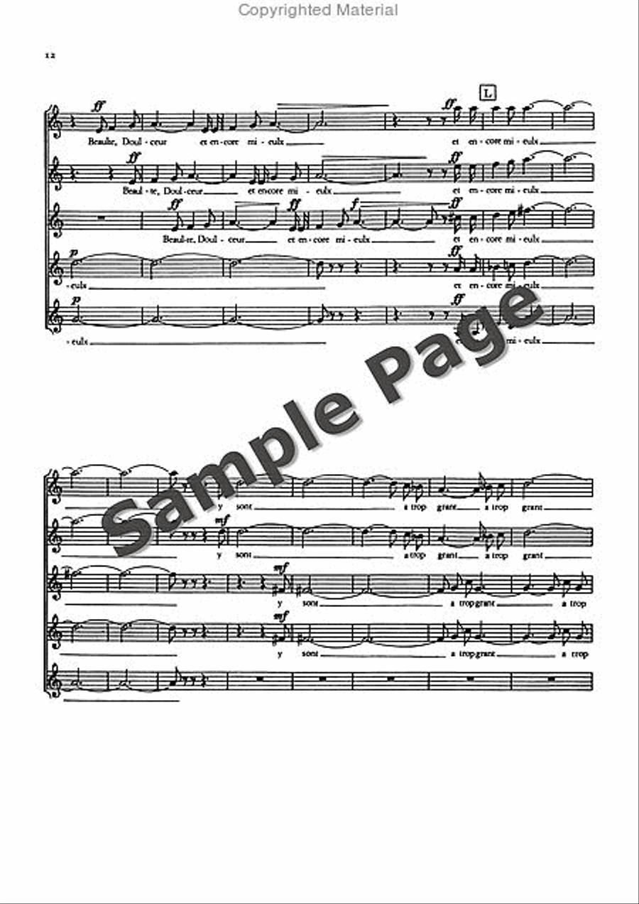 3 French Choruses from the ballet “Joan von Zarissa” Women's Choir scores gallery preview page 13