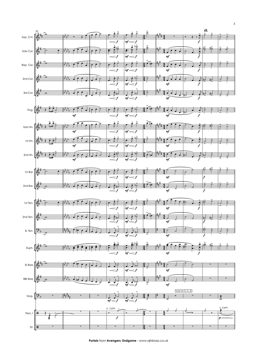 Portals Brass Band scores gallery preview page 5