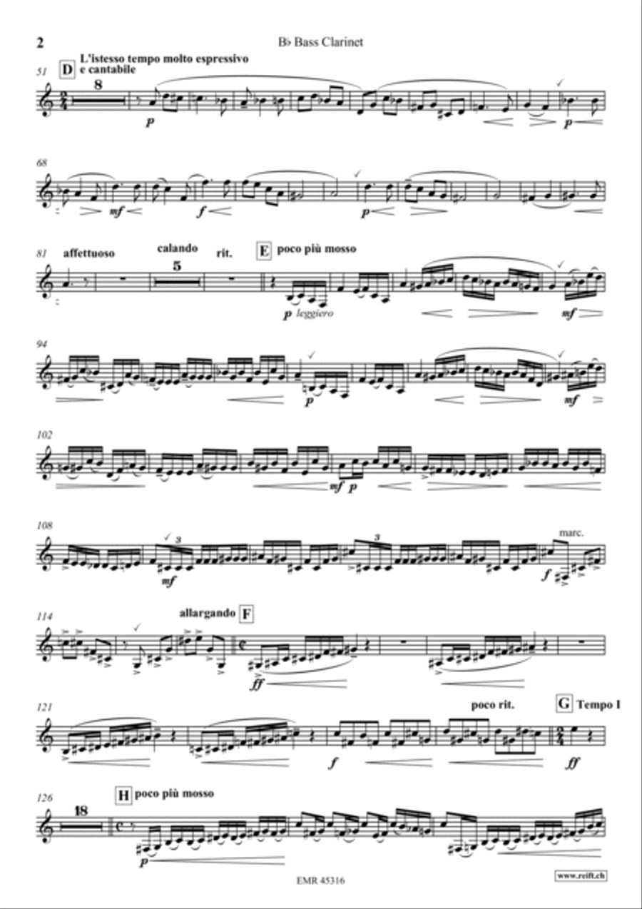 Konzert No. 1 g-moll Konzert No. 1 g-moll Bass Clarinet scores gallery preview page 3
