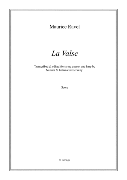 La Valse for string quartet & harp
