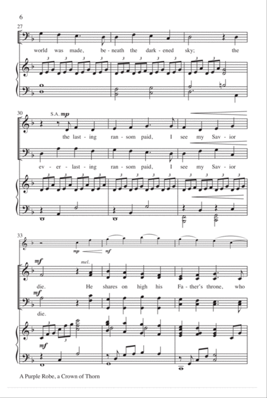 A Purple Robe, a Crown of Thorn 4-Part scores gallery preview page 7