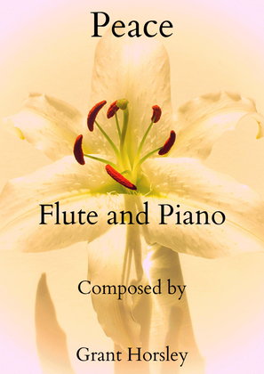 Book cover for "Peace" for Flute and Piano