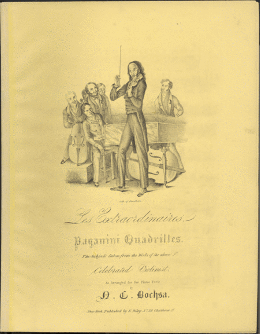 Les Extraordinaires. Paganini Quadrilles Violin scores gallery preview page 1