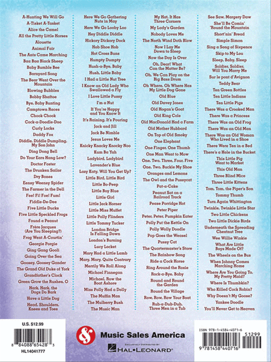 211. The Big Book of Nursery Rhymes & Children's Songs Electronic Keyboard scores gallery preview page 2