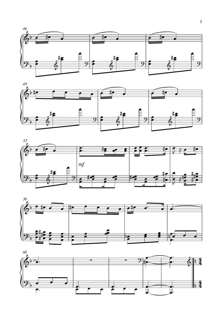 10 Iranian Folk Music Easy Piano scores gallery preview page 5