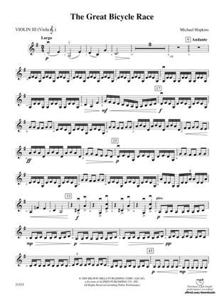 The Great Bicycle Race: 3rd Violin (Viola [TC])