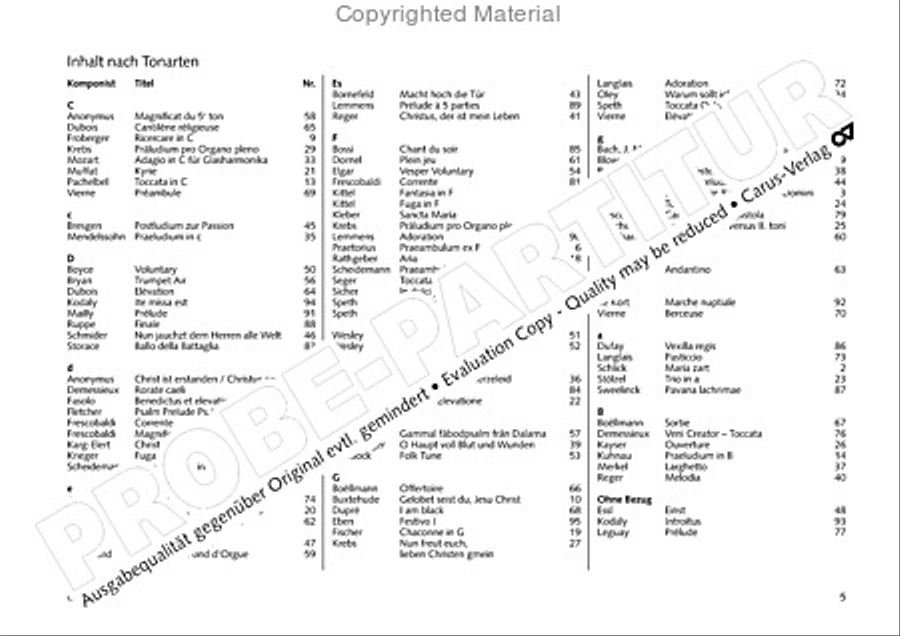 Freiburger Orgelbuch: Stammteil Organ Solo scores gallery preview page 6