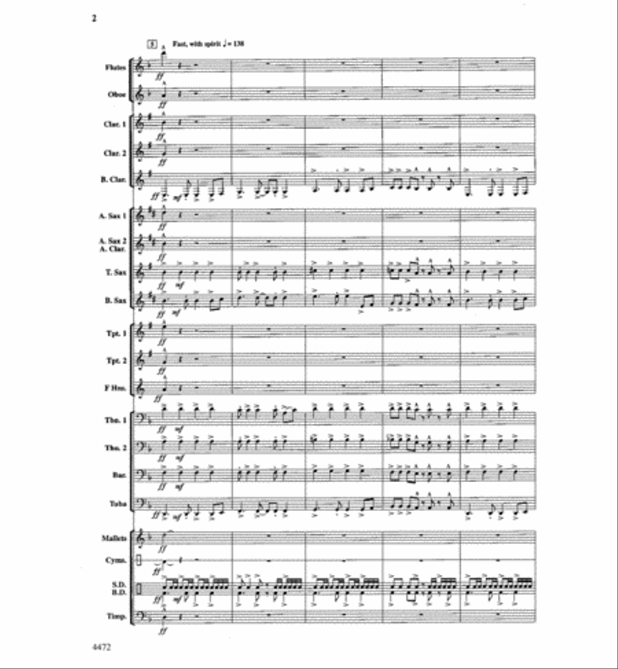 King's Mountain Adventure Concert Band scores gallery preview page 3