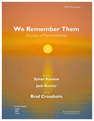 We Remember Them (A Litany of Remembrance)