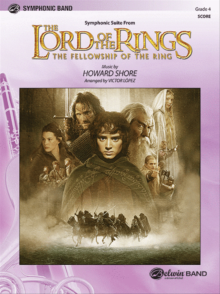 The Lord of the Rings: The Fellowship of the Ring, Symphonic Suite from Concert Band scores gallery preview page 1