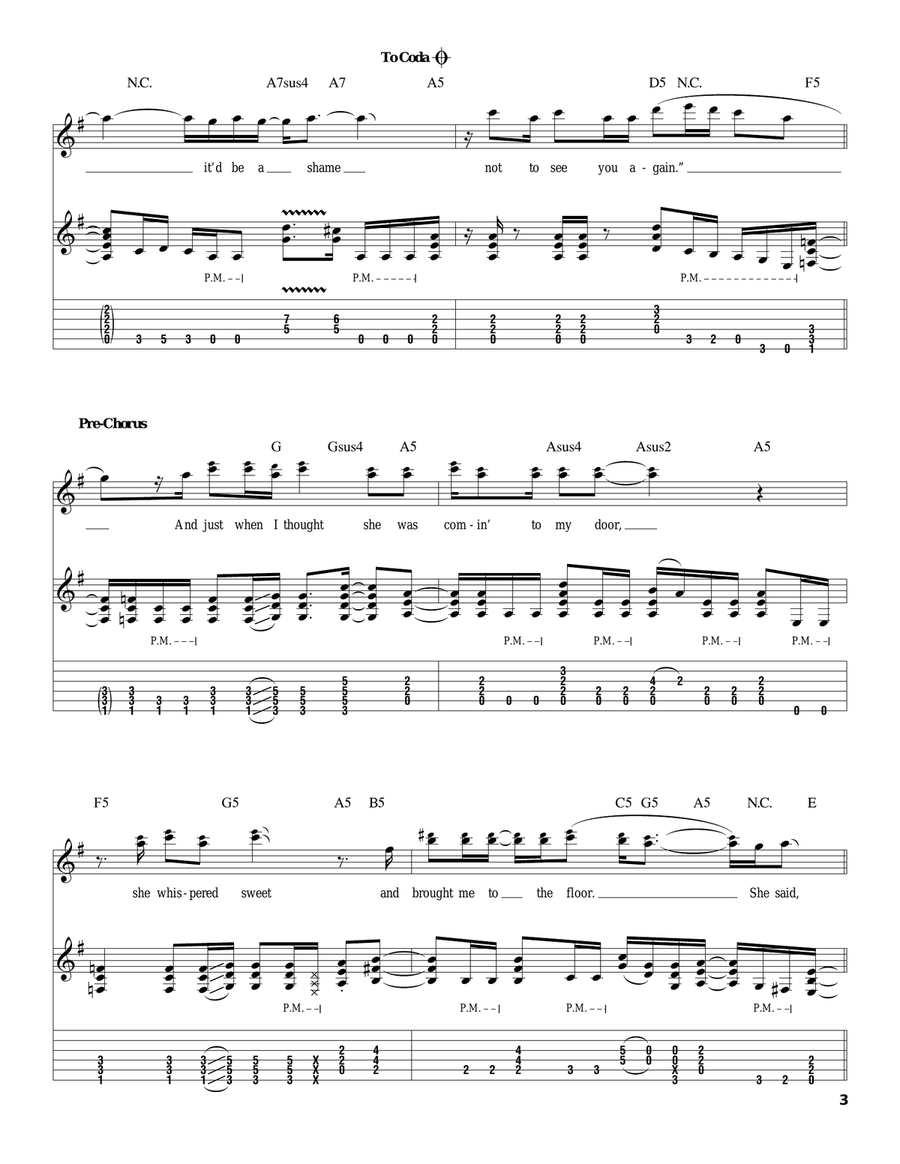 Seventeen Acoustic Guitar scores gallery preview page 3
