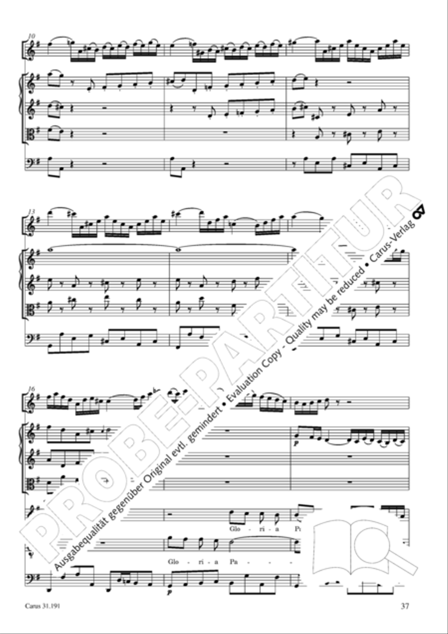 Gloria in excelsis Deo SSATB scores gallery preview page 37