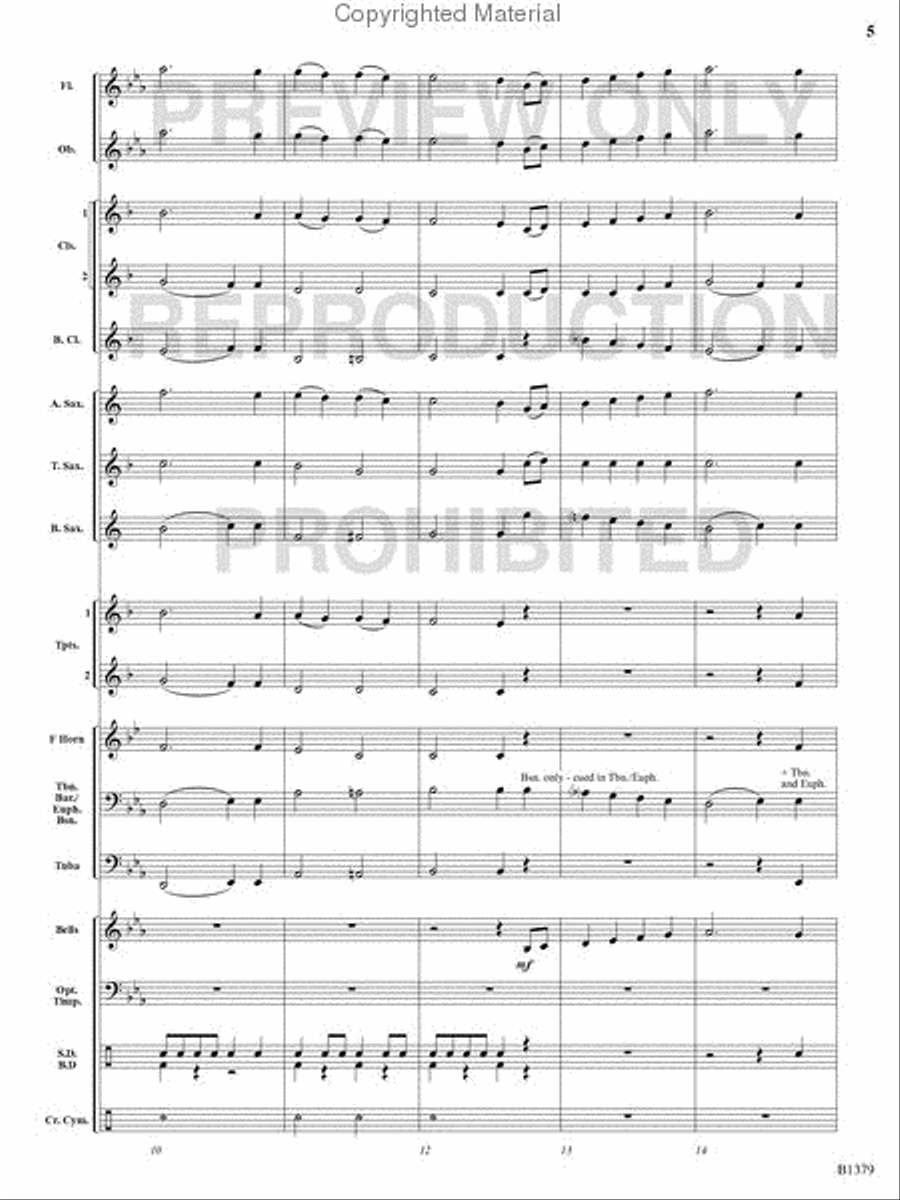 The Spacious Firmament on High Concert Band scores gallery preview page 4