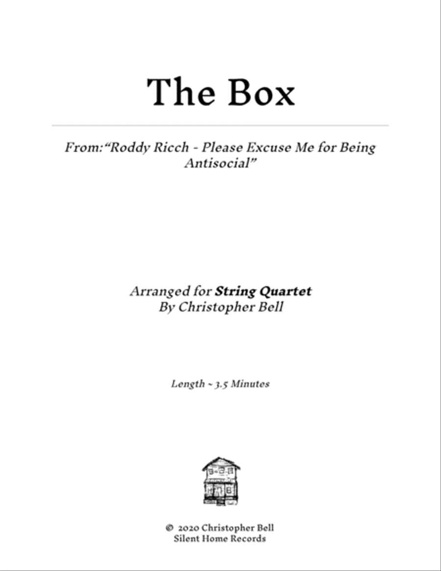 The Box String Quartet scores gallery preview page 1