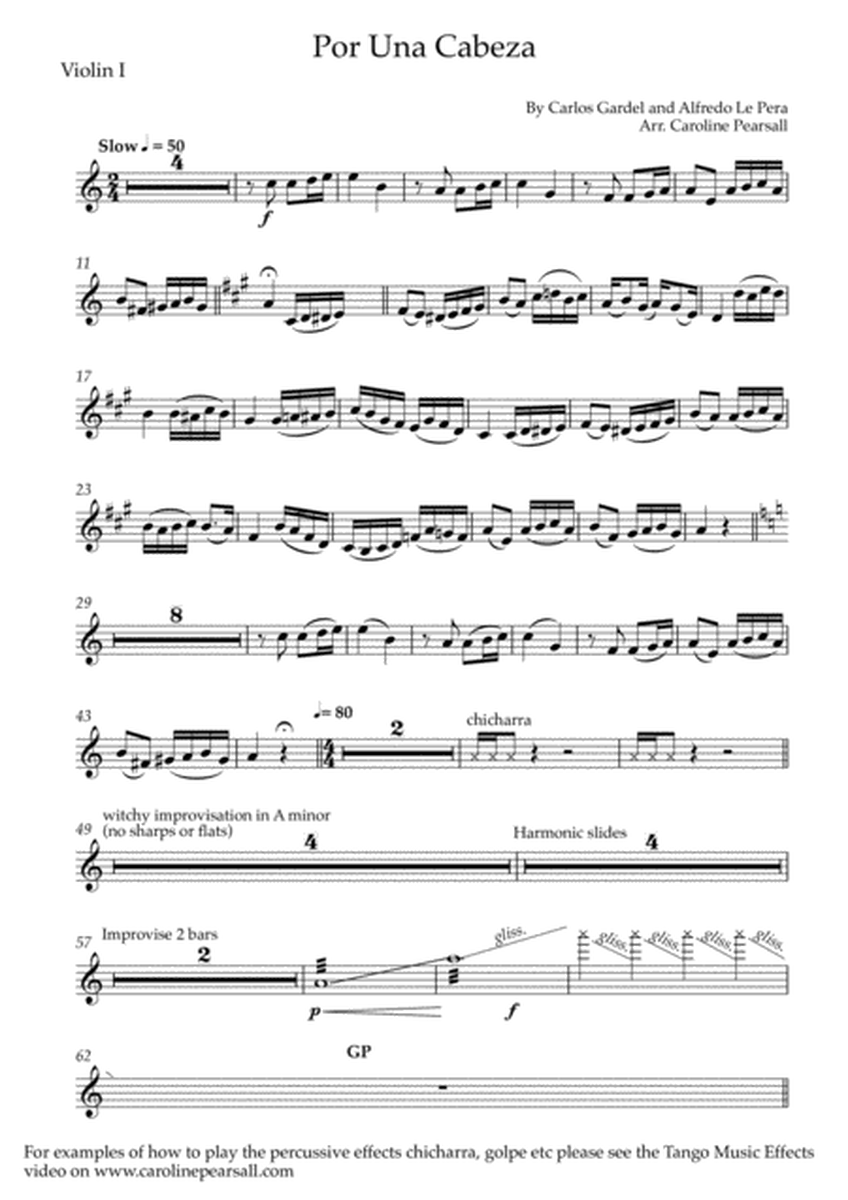 Carlos Gardel - Por Una Cabeza - String Orchestra image number null