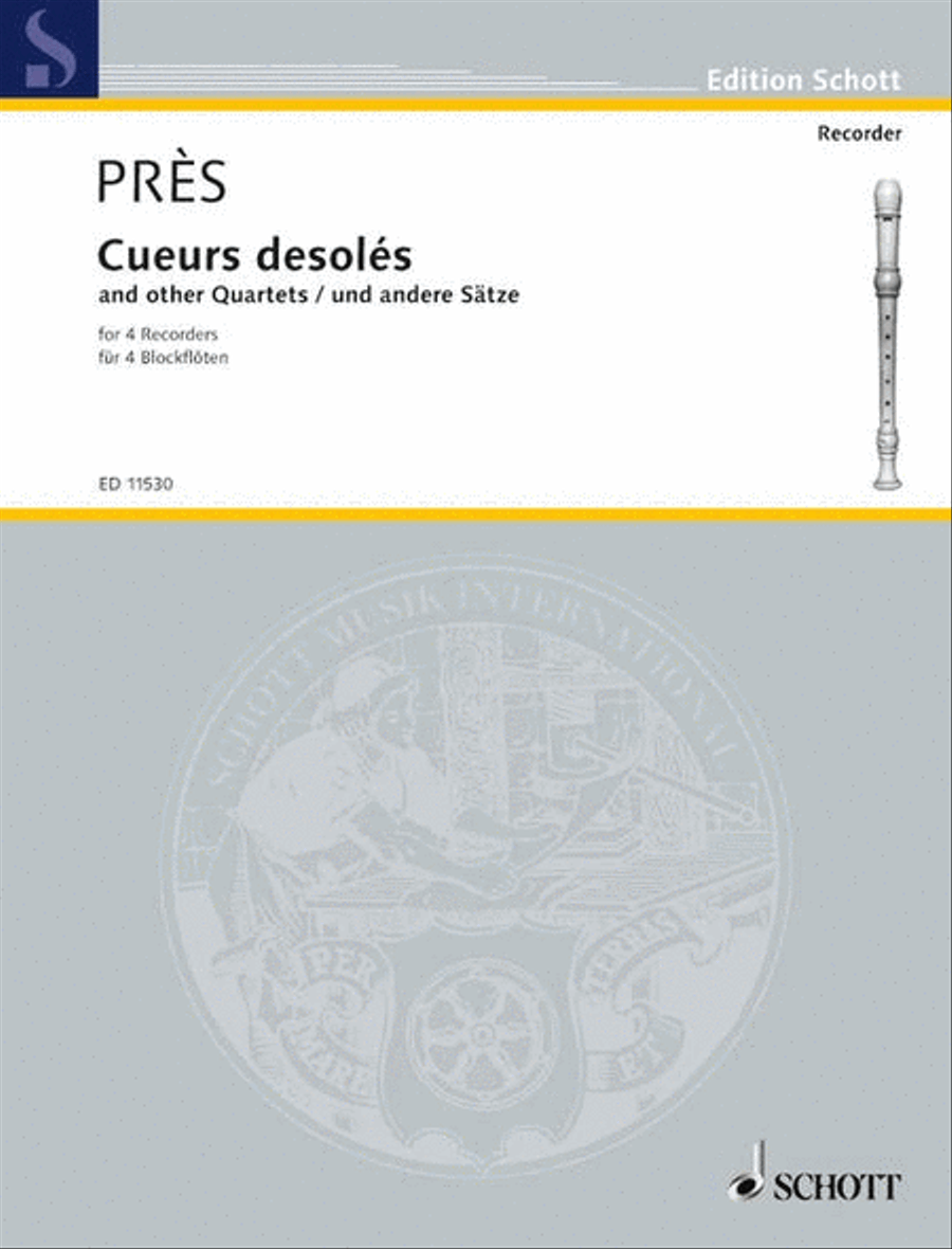 Cueurs desolés Recorder scores gallery preview page 1