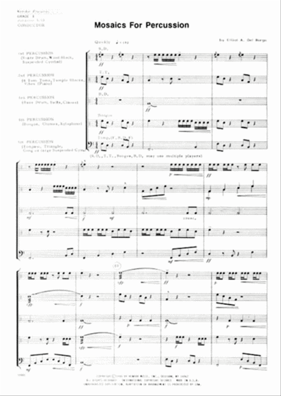 Mosaics For Percussion Mosaics For Percussion Percussion scores gallery preview page 2
