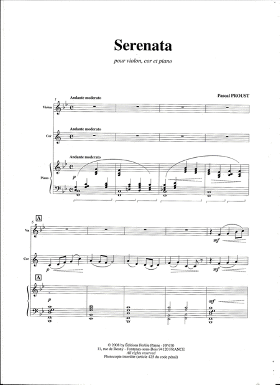 Serenata Horn scores gallery preview page 1