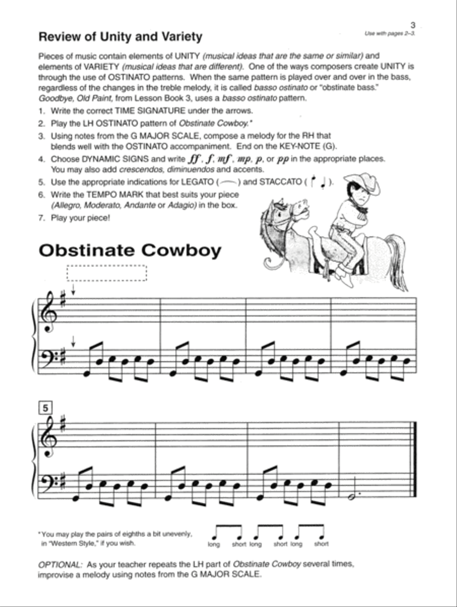 Alfred's Basic Piano Course Composition Book, Level 3 Piano Method scores gallery preview page 2