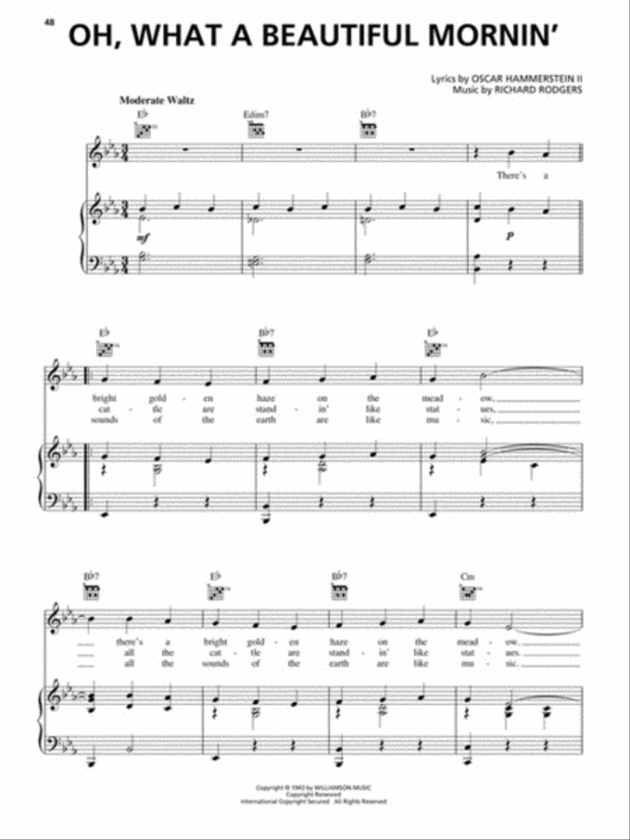 Oklahoma! – 75th Anniversary Edition Piano, Vocal, Guitar scores gallery preview page 5