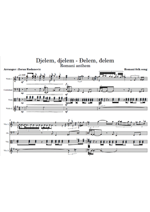 Book cover for Djelem djelem - Đelem, đelem - for string quartet
