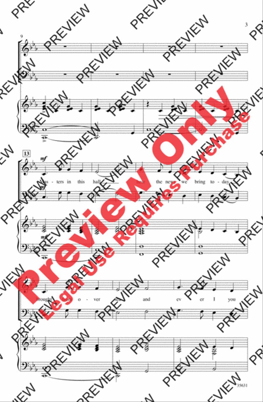 Masters in This Hall Masters in This Hall 3-Part scores gallery preview page 3