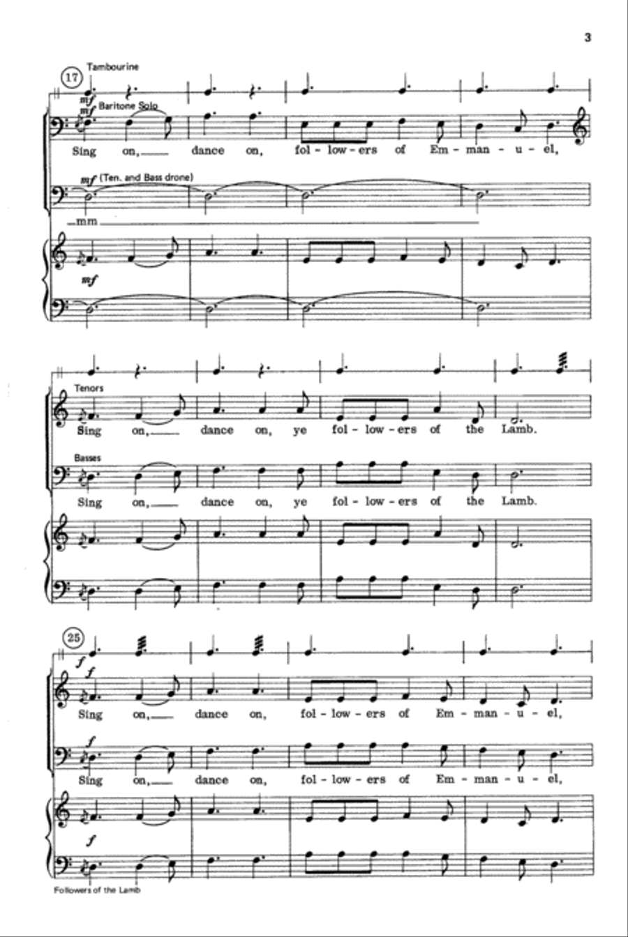 Followers of the Lamb Followers of the Lamb 4-Part scores gallery preview page 3