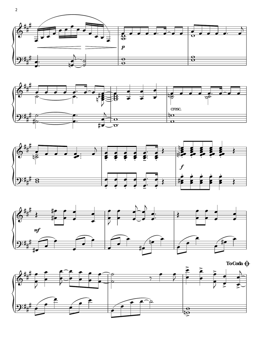 Billie Jean Piano Solo scores gallery preview page 2