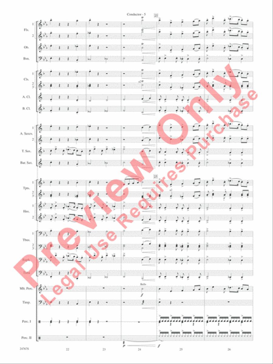 Rails West! (A Tale of the Odessa Puddle Jumper) Concert Band scores gallery preview page 8
