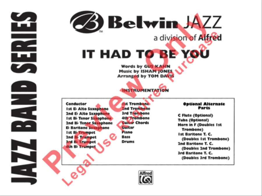 It Had to Be You Jazz Ensemble scores gallery preview page 2